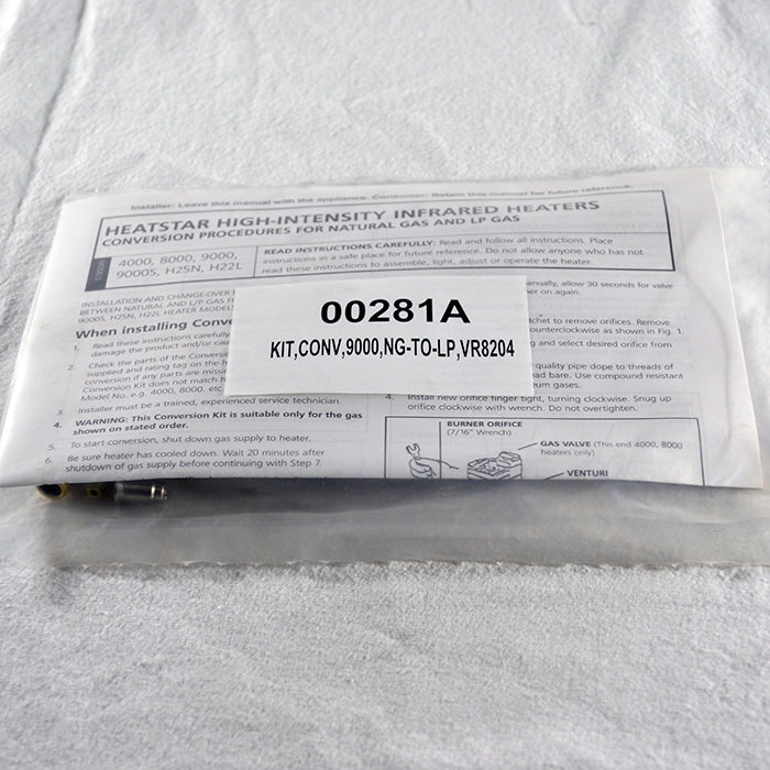 Conversion Kit VR8204 Valve 9000 Series NG to LP