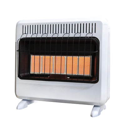 30,000 BTU Vent Free Radiant Dual Fuel Heater