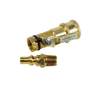 Propane/Natural Gas Connector Kit with Shut-off Valve and Full Flow Male Plug
