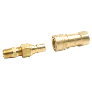 Propane/Natural Gas 3/8in Quick Connector and Full Flow Male Plug