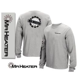 Mr. Heater Black and White Logo Long Sleeve Shirt